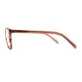 Ayliff - Oval Brown Glasses for Men & Women
